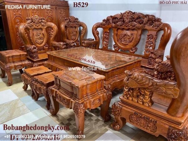 Wooden Sofa Set Wooden Malaysian Sofa Set No-3492 19 Seater Wooden Sofa