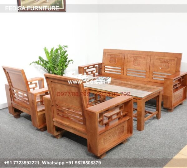 Wooden Sofa Set Wooden Ethnic Sofa Set No-3502 Corner Sofa Set Wooden