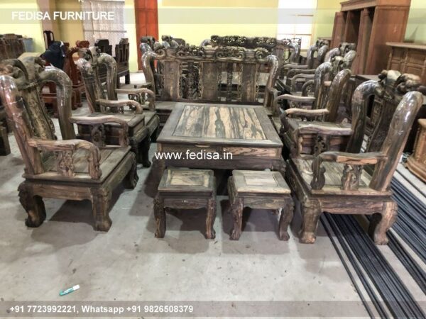 Wooden Sofa Set Wooden Wholesale Sofa Set No-3542 Black Wooden Sofa Set