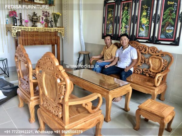 Wooden Sofa Set Wooden Moongil Sofa Set No-3584 19 Seater Wooden Sofa Set