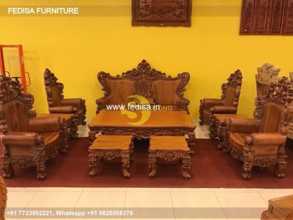 Wooden Sofa Set Wooden 7 Set Sofa No-3614 Old Wooden Sofa Set Olx