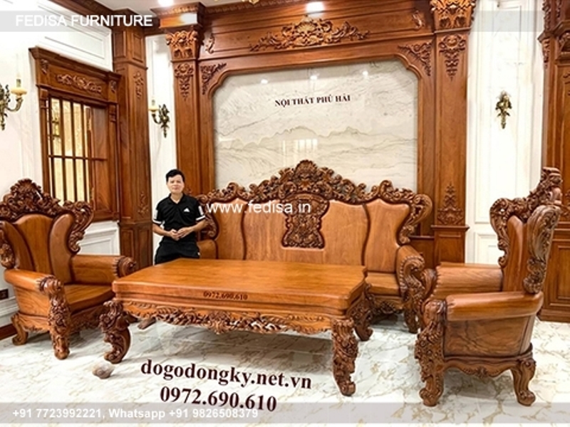 Wooden Sofa Set Wooden Green Color Sofa Set No-3633 Wooden Sofa Cushion Set