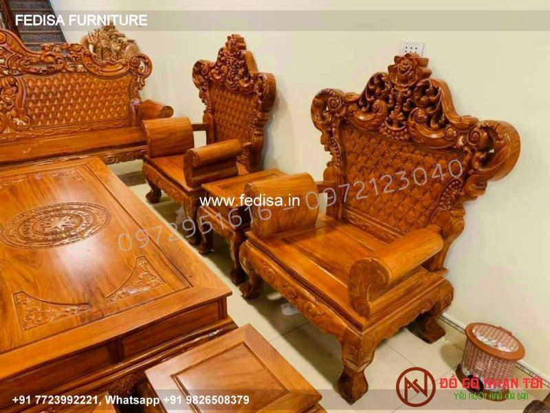 Wooden Sofa Set Wooden Amazon Sale Sofa Set No-3671 Designer Wooden Sofa Set