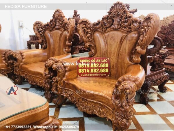 Wooden Sofa Set Wooden U Type Sofa Set No-3721 Antique Wooden Sofa Set
