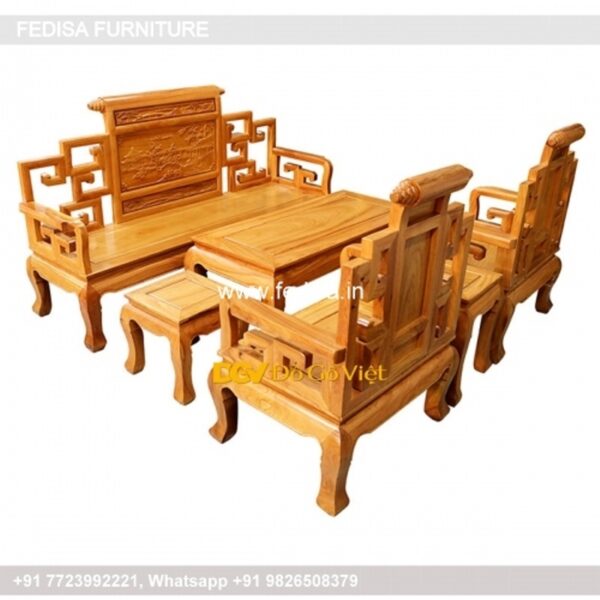 Wooden Sofa Set Wooden 6 Piece Sofa No-3778 Second Hand Wooden Sofa Set