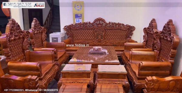 Wooden Sofa Set Wooden 7 Seater Sofa Under 15000 No-3790 Godrej Wooden Sofa