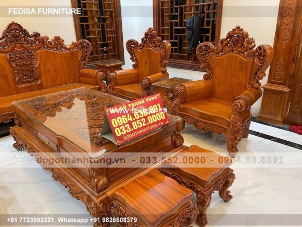 Wooden Sofa Set Wooden Bamboo Set Sofa No-3792 Wooden Sofa 5 Seater