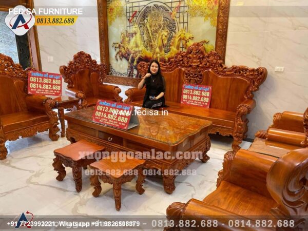 Wooden Sofa Set Wooden Ground Sofa Set No-3809 Old Wooden Sofa Set Olx