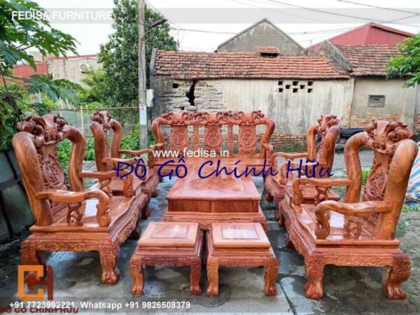 Wooden Sofa Set Wooden Button Sofa Set No-3829 L Shape Sofa Set Wooden