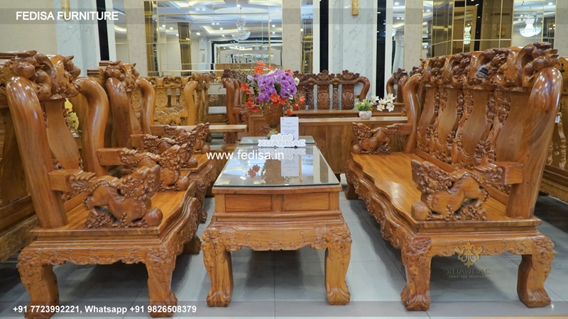 Wooden Sofa Set Wooden High Back Sofa Sectional No-3848 Modern Wooden Sofa Set