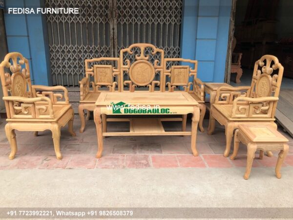 Wooden Sofa Set Wooden Wooden Sofa Set No-3874 L Shape Wooden Sofa