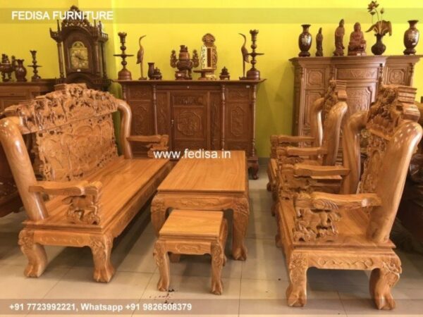 Wooden Sofa Set Wooden Damro Sofa Set No-3935 Wooden Corner Sofa