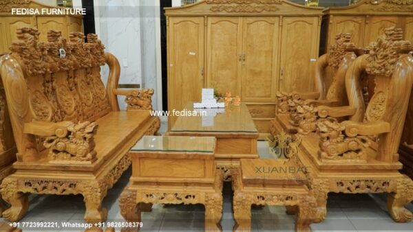 Wooden Sofa Set Wooden Sofa Set For Hall No-3986 Black Wooden Sofa Set