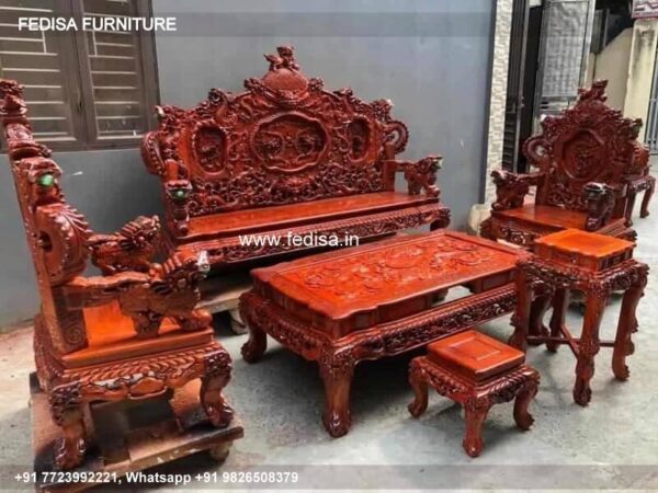 Wooden Sofa Set Wooden 5 Seater Sofa Set No-4026 Wooden Sofa Set Amazon