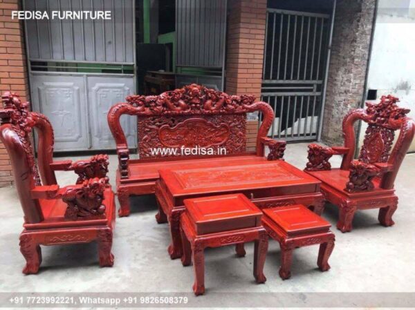 Wooden Sofa Set Wooden L Corner Sofa No-4044 Wooden Sofa Frame Manufacturers