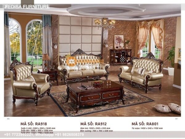 Wooden Sofa Set Wooden 5 Seater Sofa Under 5000 No-4081 Simple Wooden Sofa Set
