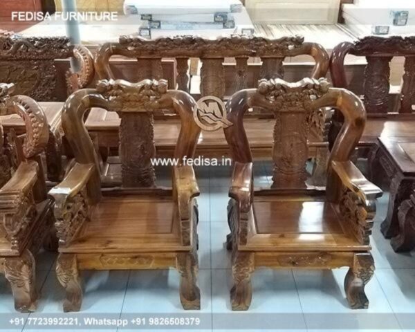 Wooden Sofa Set Wooden Air Sofa Set No-4122 Luxury Wooden Sofa Set