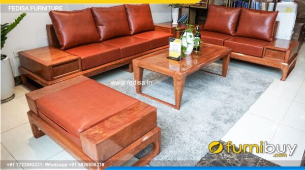 Wooden Sofa Set Wooden Leder Sofa Set No-4136 Wooden Sofa Cushion Price