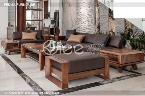 Wooden Sofa Set Wooden 8 Seater L Shape Sofa No-4138 Damro Wooden Sofa Set
