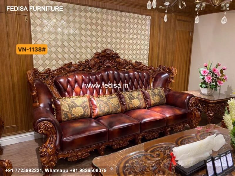 Wooden Sofa Set Wooden Shobha Set No-4177 Wooden Frame Sofa Set