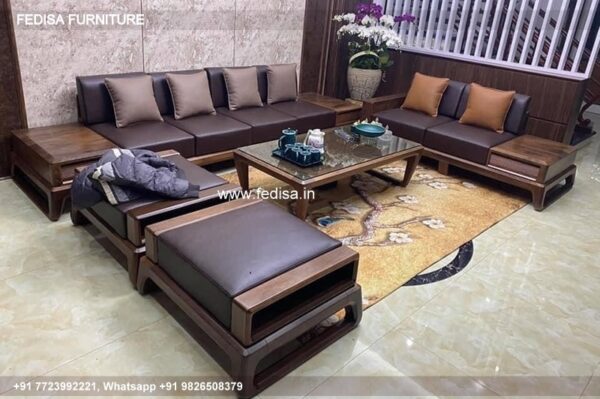 Wooden Sofa Set Wooden Bed And Sofa Set No-4180 Designer Wooden Sofa Set