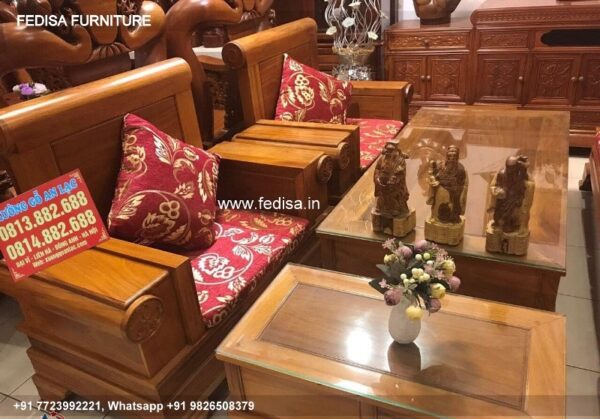 Wooden Sofa Set Wooden Purple Couch Set No-4181 Black Wooden Sofa Set