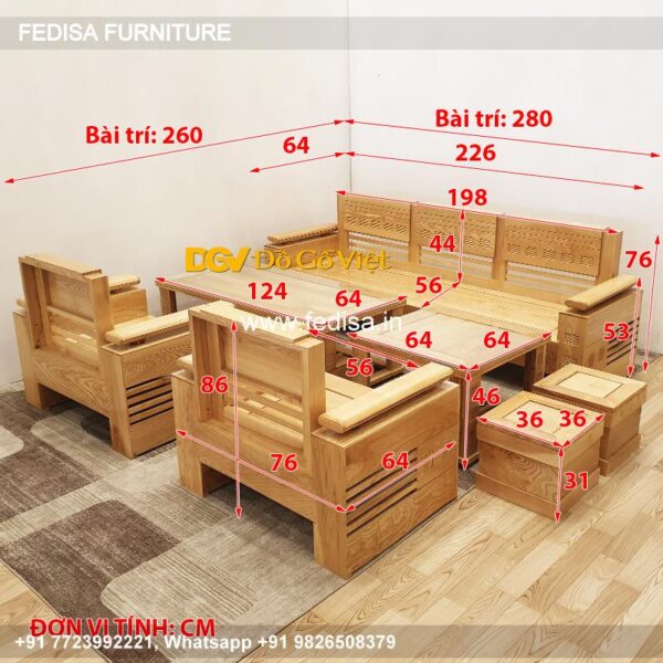 Wooden Sofa Set Wooden Wooden Sofa Cushion Set No-4187 Luxury Wooden Sofa Set
