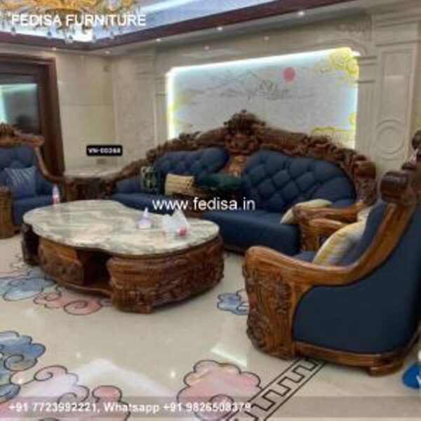 Wooden Sofa Set Wooden White Leather Couch Set No-4194 Wooden Sofa Set Price
