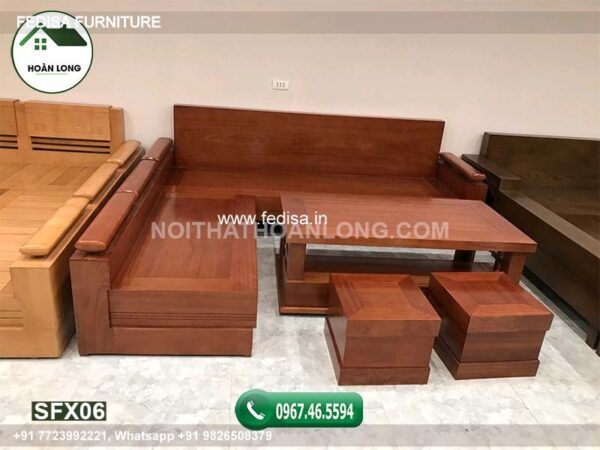 Wooden Sofa Set Wooden Six Seater Sofa No-4207 Wooden Sofa Cushion Set