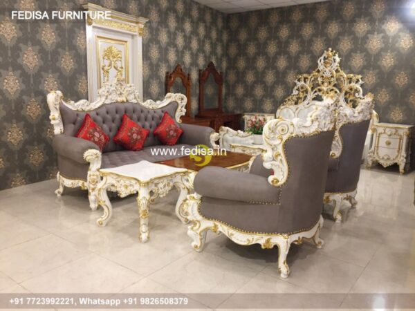 Wooden Sofa Set Wooden L Shaped Chesterfield Sofa No-4209 Wooden Corner Sofa Set
