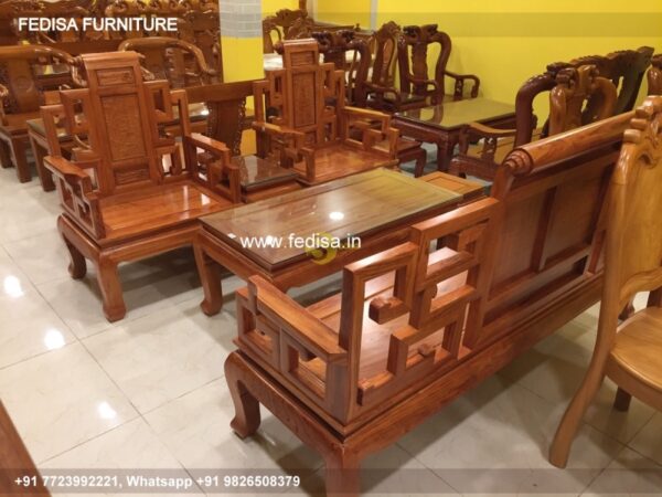 Wooden Sofa Set Wooden New Sofa Set 10003 No-4214 35 Seater Wooden Sofa Set