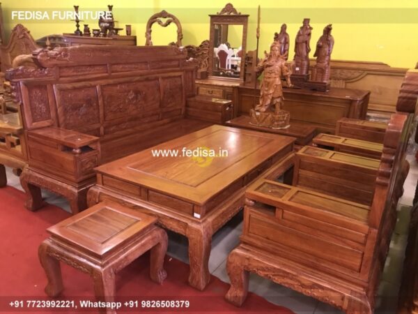 Wooden Sofa Set Wooden Westido No-4258 Wooden Sofa Set