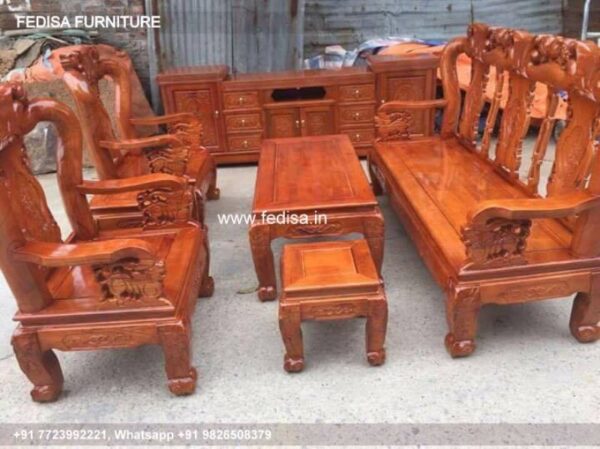 Wooden Sofa Set Wooden Two Piece Couch Set No-4261 12 Seater Wooden Sofa