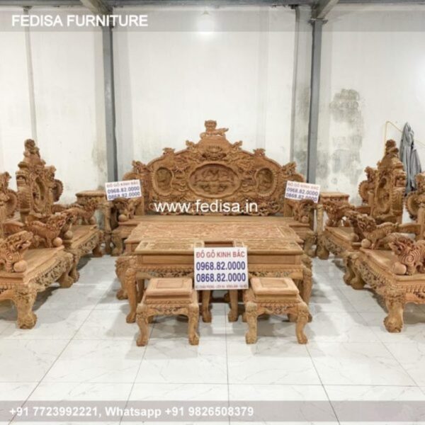 Wooden Sofa Set Wooden Blue Sofa Sectional No-4298 Flipkart Wooden Sofa Set