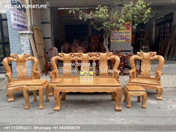 Wooden Sofa Set Wooden 10 Seater L Shape Sofa No-4320 Maharaja Sofa Wooden
