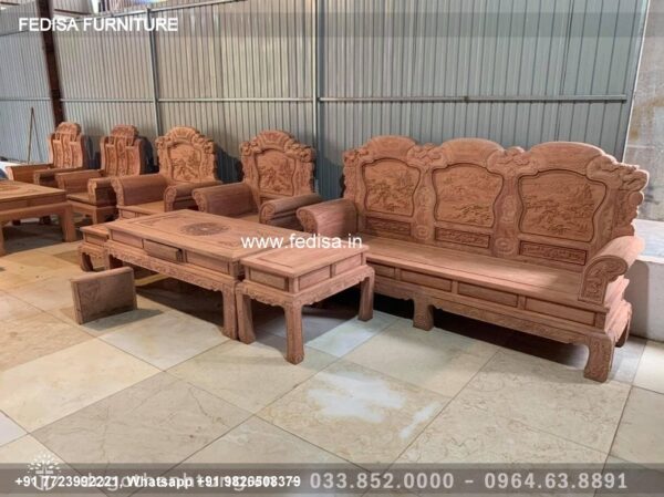 Wooden Sofa Set Wooden Sofa And Table Set No-4356 Wooden Royal Sofa Set