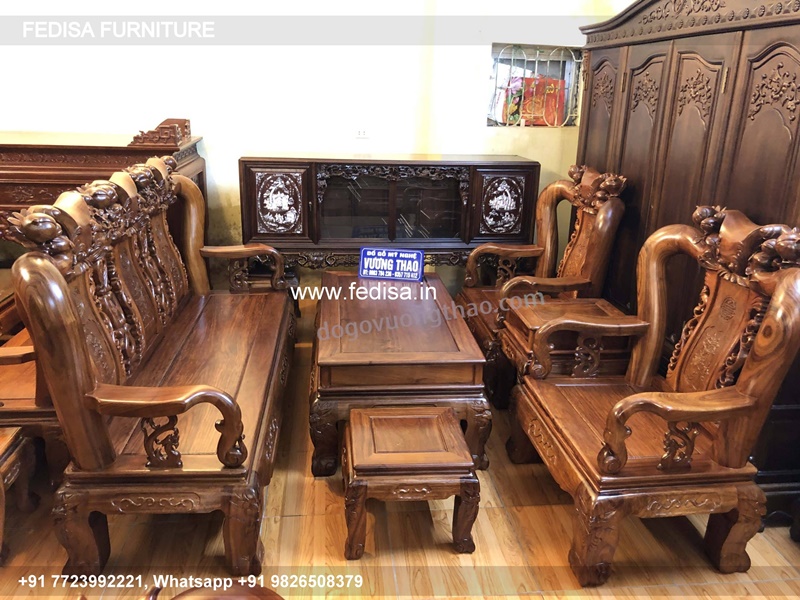 Wooden Sofa Set Wooden Maharaja Style Sofa No-4370 Maharaja Wooden Sofa Set