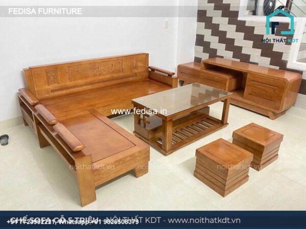 Wooden Sofa Set Wooden Living Room Sets Under $603 No-4459 L Shape Wooden Sofa