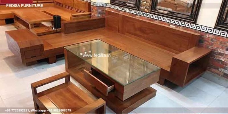 Wooden Sofa Set Wooden 7 Piece Sofa Table Set No-4474 51 Seater Wooden Sofa Set