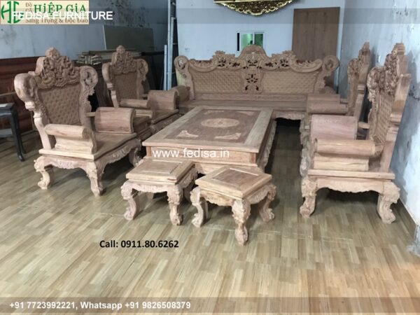 Wooden Sofa Set Wooden 10 Seater Sofa Set For Living Room No-4498 Cushion For Wooden Sofa Set