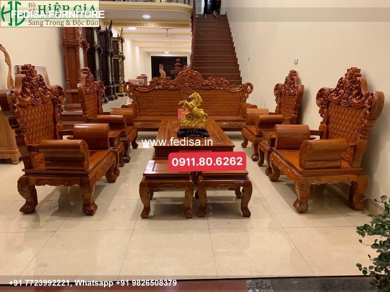 Wooden Sofa Set Wooden Power Recliner Sofa Set No-4503 Wooden Setty Set