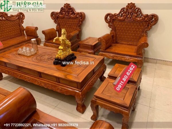Wooden Sofa Set Wooden Zikra Sofa No-4508 Wooden Sofa Set Low Price