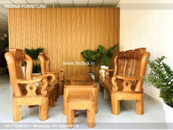 Wooden Sofa Set Wooden Blue Sofa Set Living Room No-4519 Wooden Sofa Set Price