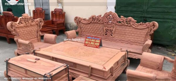 Wooden Sofa Set Wooden Sofa Gaddi Set No-4539 55 Seater Wooden Sofa Set