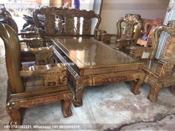Wooden Sofa Set Wooden Sofa Set 15003 No-4579 19 Seater Wooden Sofa Set