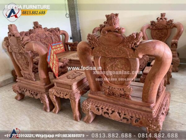 Wooden Sofa Set Wooden Three Piece Couch Set No-4629 Wooden Sofa Frame Manufacturers