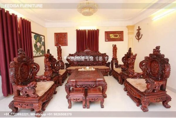 Wooden Sofa Set Wooden L Shape Sofa Under 10003 No-4666 Simple Wooden Sofa Set