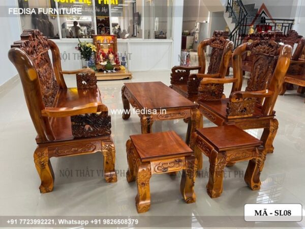 Wooden Sofa Set Wooden Kather Sofa Set No-4686 Wooden Sofa Set Below 5015