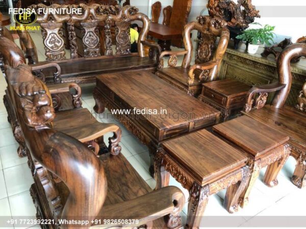Wooden Sofa Set Wooden Damro L Shape Sofa No-4719 L Shape Wooden Sofa