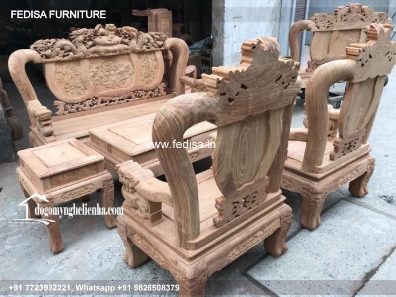 Wooden Sofa Set Wooden Sofa Set 5003 No-4735 69 Seater Wooden Sofa Set